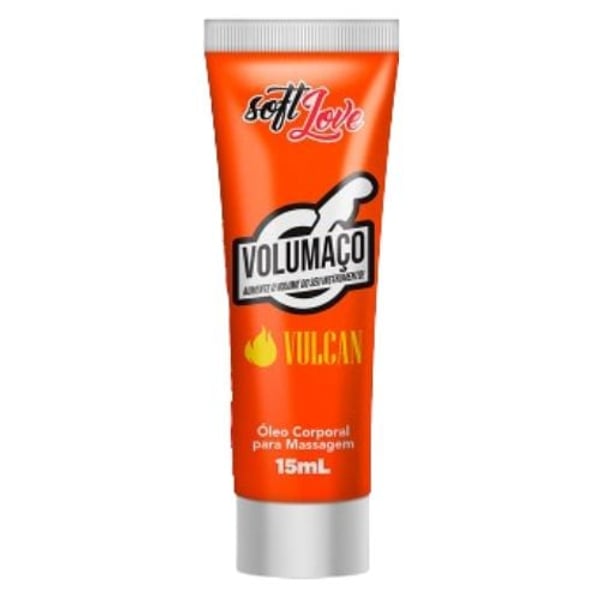 Volumaço Vulcan Gel Excitante Masculino Hot E Vasodilatador 15Ml Soft Love