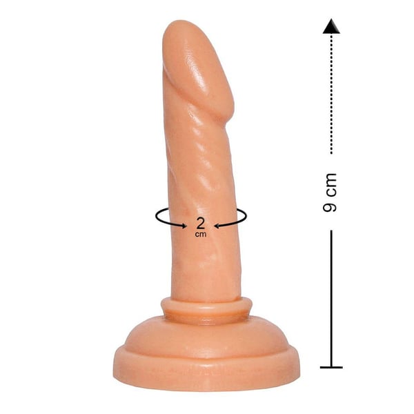 Prótese Realística 9,0 X 2,0 Cm Prazer&Cia