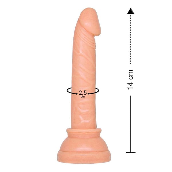 Plug Anal Formato De Pênis 14,0 X 2,5 Cm Prazer&Cia